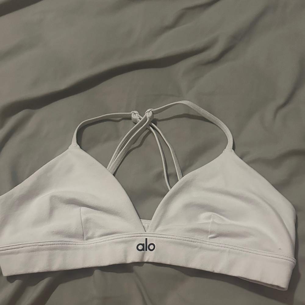 ALO Yoga White Sports Bra